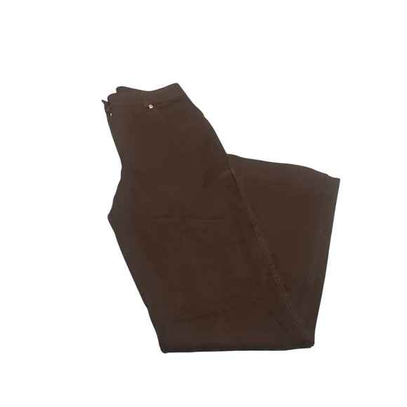 St. John Sport Pants - St John Sport Women's Trousers Pant Jean‎ Size 2 Chocolate Brown Designer Logo